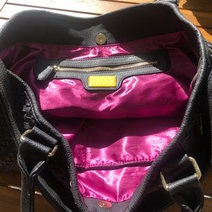 deux lux woven leather purse.